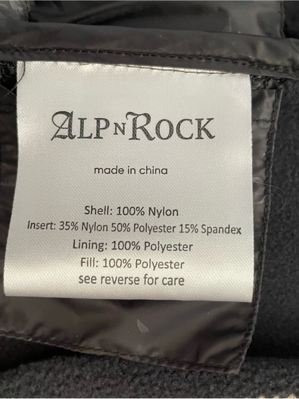 Alp N Rock Olive Quilted Puffer Vest with Black Side Panels - Picture 8 of 8